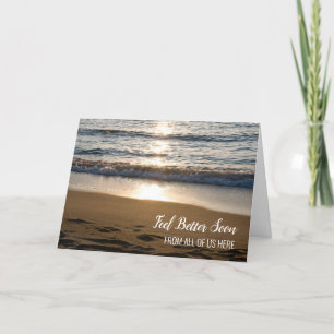 Tarjeta La ola en la playa se recuperará pronto del grupo