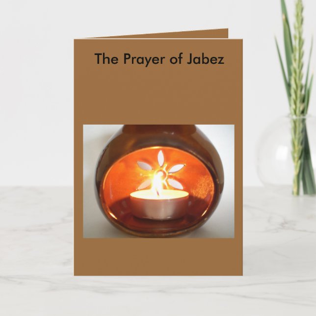 Tarjeta La oración de Jabez (Anverso)
