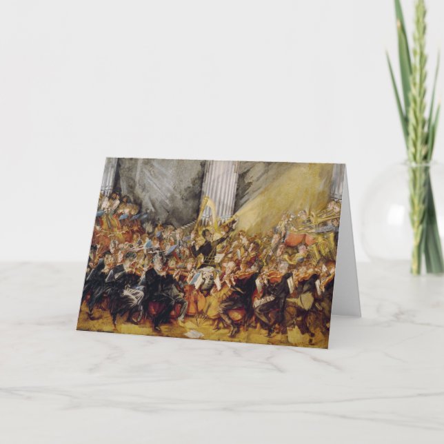 Tarjeta La orquesta (Anverso)