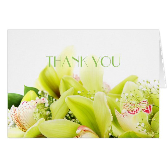 Tarjeta La orquídea romántica de la primavera le agradece