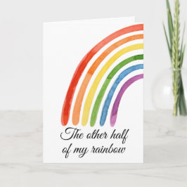 Tarjeta La Otra Mitad De Mi Arcoiris Me Completas
