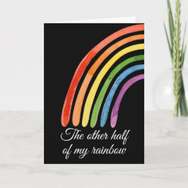 Tarjeta La Otra Mitad De Mi Arcoiris Me Completas