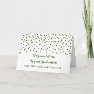 Tarjeta La padrina del Oro Verde felicita a la graduación