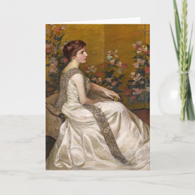 Tarjeta La pantalla dorada | Lilla Cabot Perry (Anverso)