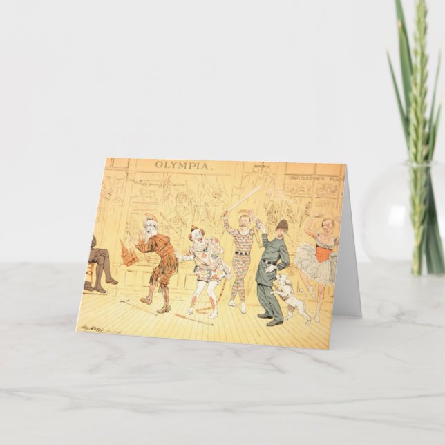 Tarjeta La pantomima de St Stephen (Anverso)