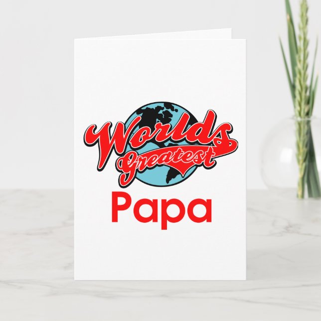 Tarjeta La papá más grande del mundo (Anverso)