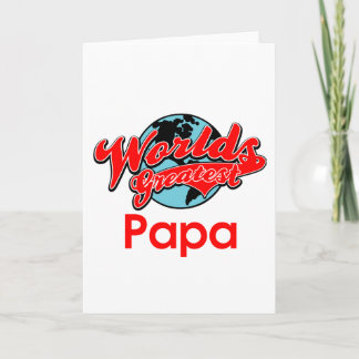 Tarjeta La papá más grande del mundo