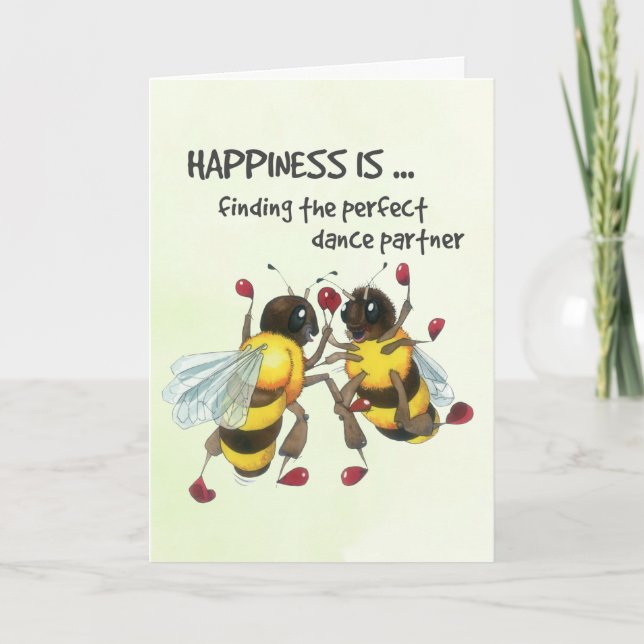 Tarjeta La pareja de baile perfecta (Anverso)