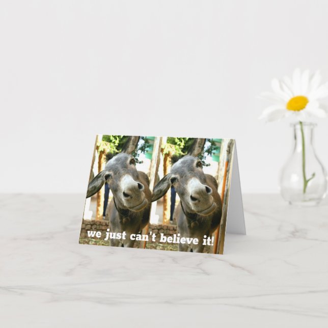 TARJETA *LA PAREJA DE DONKEY ESTÁ SÓLO EN DESACUERDO* CUMP (Planta pequeña)