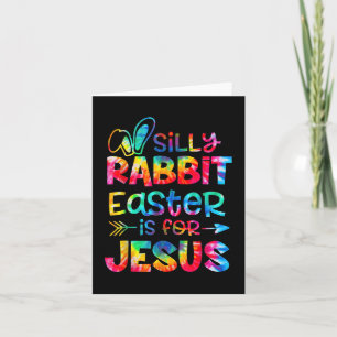 Tarjeta La Pascua De La Rabbit Silenciosa Es Para Jesús Un