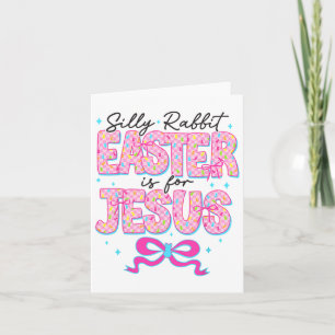 Tarjeta La Pascua De Rabbit Silenciosa Es Para Jesús Chris