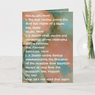 Tarjeta La Pascua es divertida y define los colores de la 