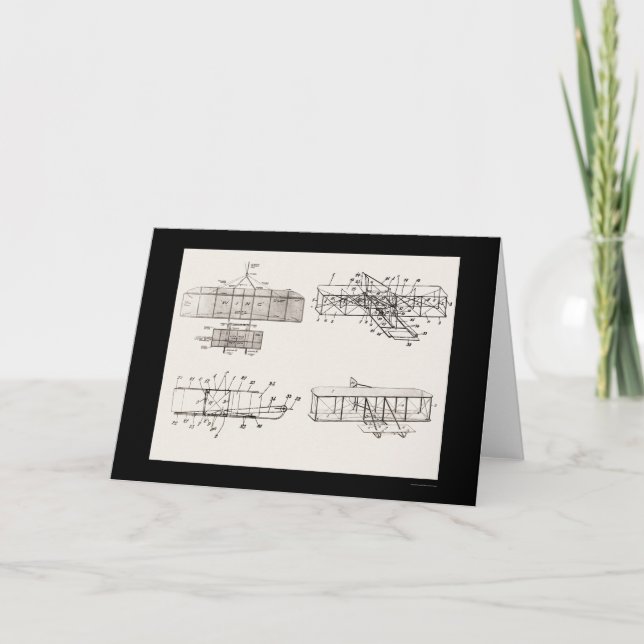 Tarjeta La patente del avión de los hermanos de Wright (Anverso)