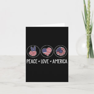 Tarjeta La Paz Ama A Los Estados Unidos Las Mujeres Giraso