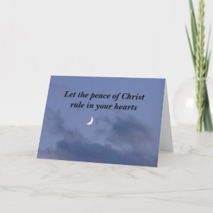 Tarjeta La paz de Cristo, del cielo y del lago