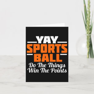 Tarjeta La Pelota Deportiva De Yay Hagan El Futbol De Fútb