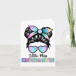 Tarjeta La Pequeña Señorita Chicas De Kindergarten Ck A La
