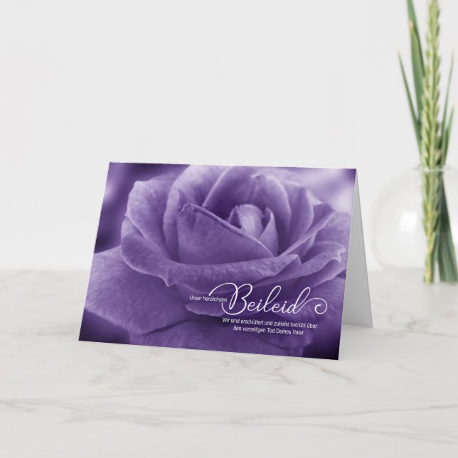 Tarjeta La pérdida de solidaridad de padre Rosa en Alemani (Anverso)