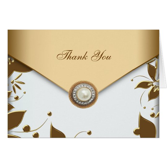 Tarjeta La perla de la flor del oro blanco le agradece las