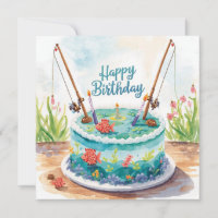 La pesca con temática de cumpleaños enganchada a l
