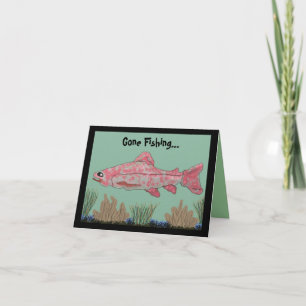 Tarjeta La pesca sin destino para el día del padre