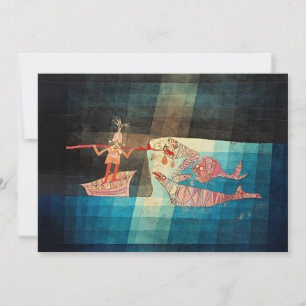 Tarjeta La pintura de Paul Klee, Los Navegantes,