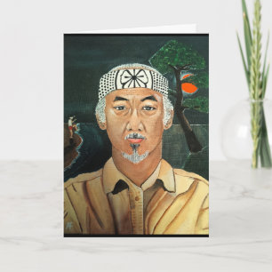 Tarjeta La pintura de Sensei de Alfred Fox