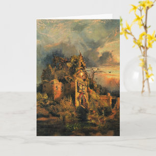 Tarjeta La pintura de Thomas Moran, La casa embrujada,