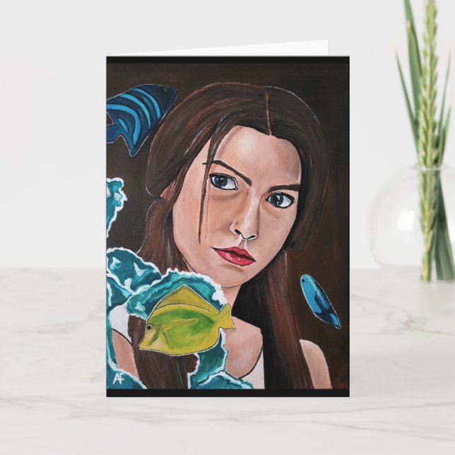 Tarjeta La pintura de un amante cruzada por la estrella de (Anverso)