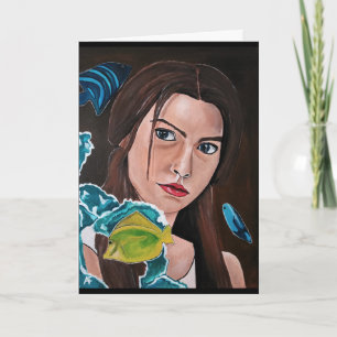 Tarjeta La pintura de un amante cruzada por la estrella de