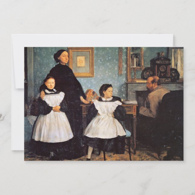 Tarjeta La pintura Edgar Degas, la familia Bellelli