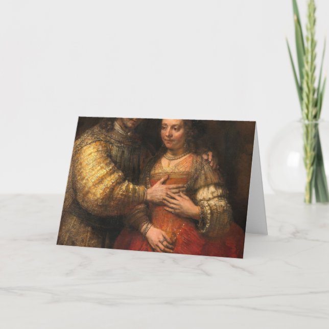 Tarjeta La pintura judía de novia de Rembrandt (Anverso)