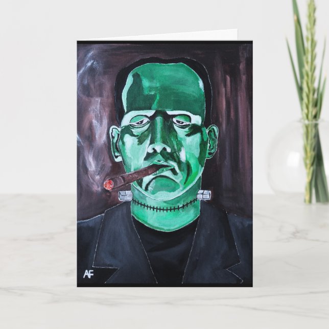 Tarjeta La pintura monstruosa de Alfred Fox (Anverso)