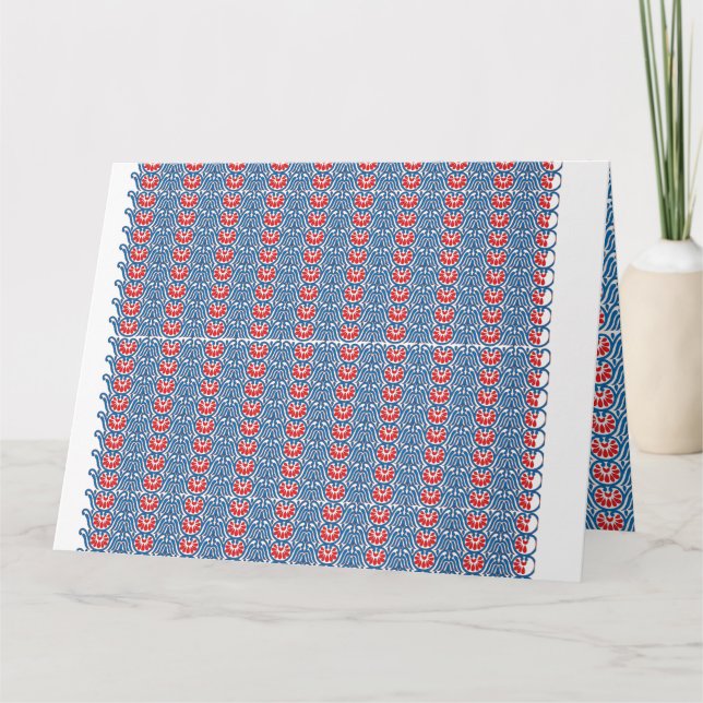 Tarjeta La pintura roja y naranja se mueve de la mano, cre (Anverso)