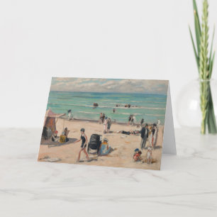 Tarjeta La Plage de Fort-Mahon   Albert André