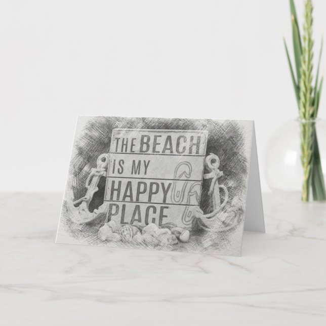 Tarjeta La playa (Anverso)