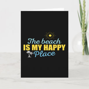 Tarjeta La playa es mi lugar feliz
