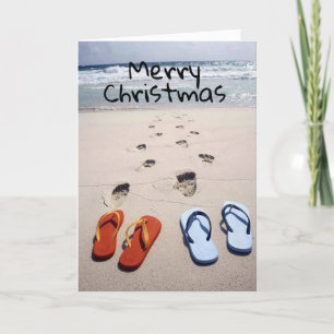 TARJETA LA PLAYA LLAMA TU NOMBRE A "NAVIDADES"