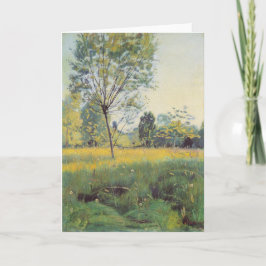 Tarjeta La pradera dorada (por Ferdinand Hodler)