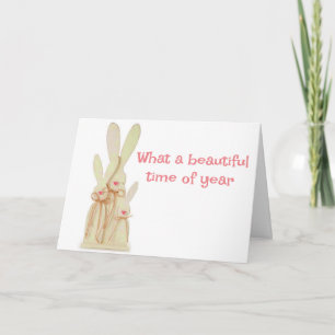 TARJETA LA PRIMAVERA ESTÁ CERCA/ LA PASCUA ESTÁ CERCA