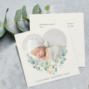 Tarjeta La primera foto floral del día de la madre