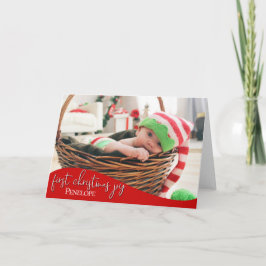 Tarjeta La primera joya de Navidad del bebé - FOTO DE TU B