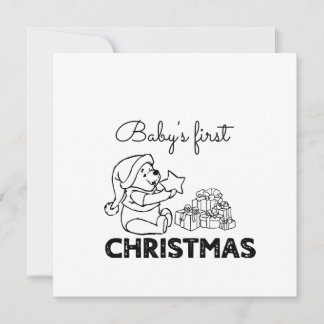 Tarjeta La primera Navidad del bebé