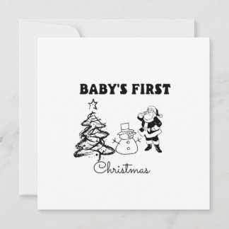 Tarjeta La primera Navidad del bebé