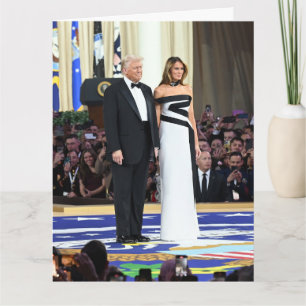 Tarjeta La primera pareja Donald y Melania Trump