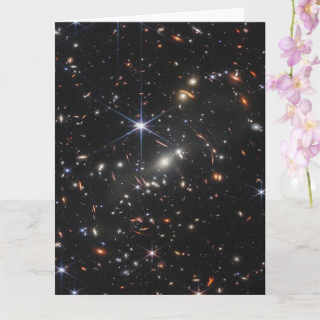 Tarjeta La primera vista de campo profundo del universo de (Orquídea)