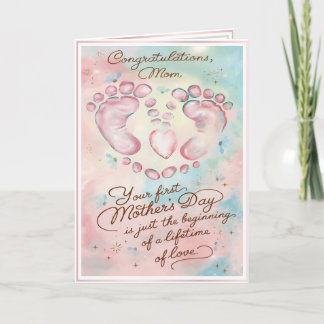 Tarjeta La primera y caprichosa vez el día de la madre