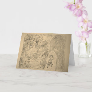 Tarjeta La princesa de la bolsa de papel