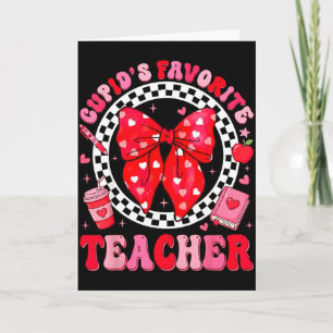 Tarjeta La profesora favorita de Cupido Estudiante Coqueta