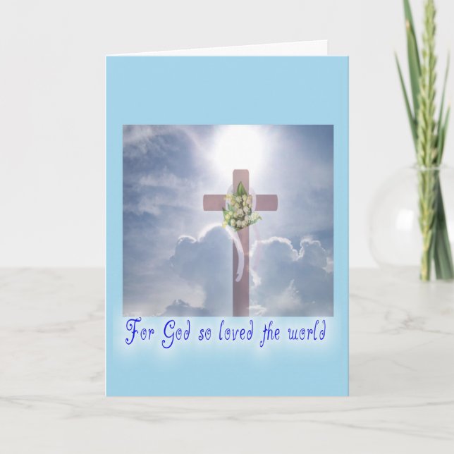 Tarjeta La promesa de Dios de la Cruz de Pascua (Anverso)